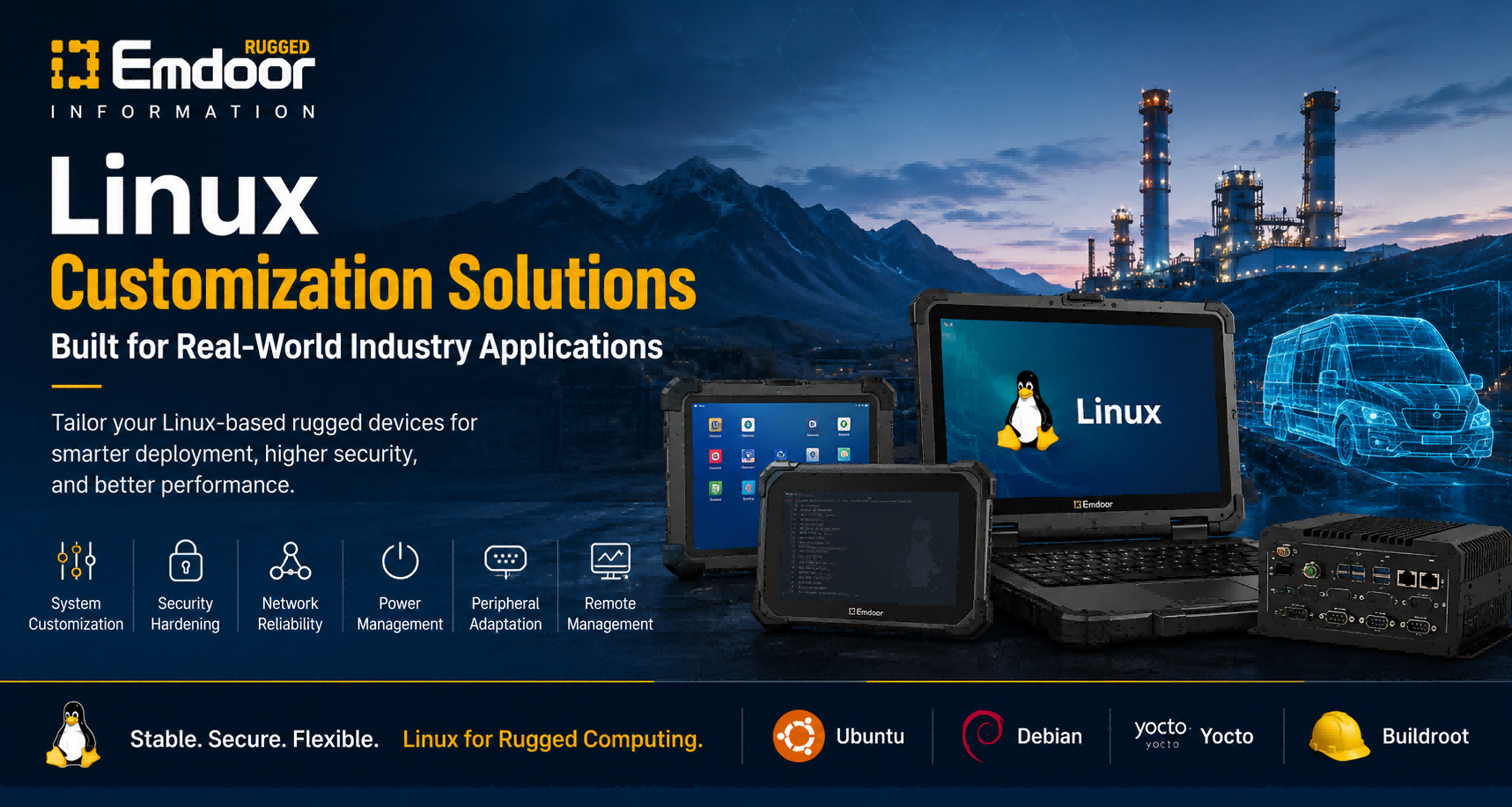 Linux Customization Solutions for Rugged Devices: Built for Real-World Industry Applications