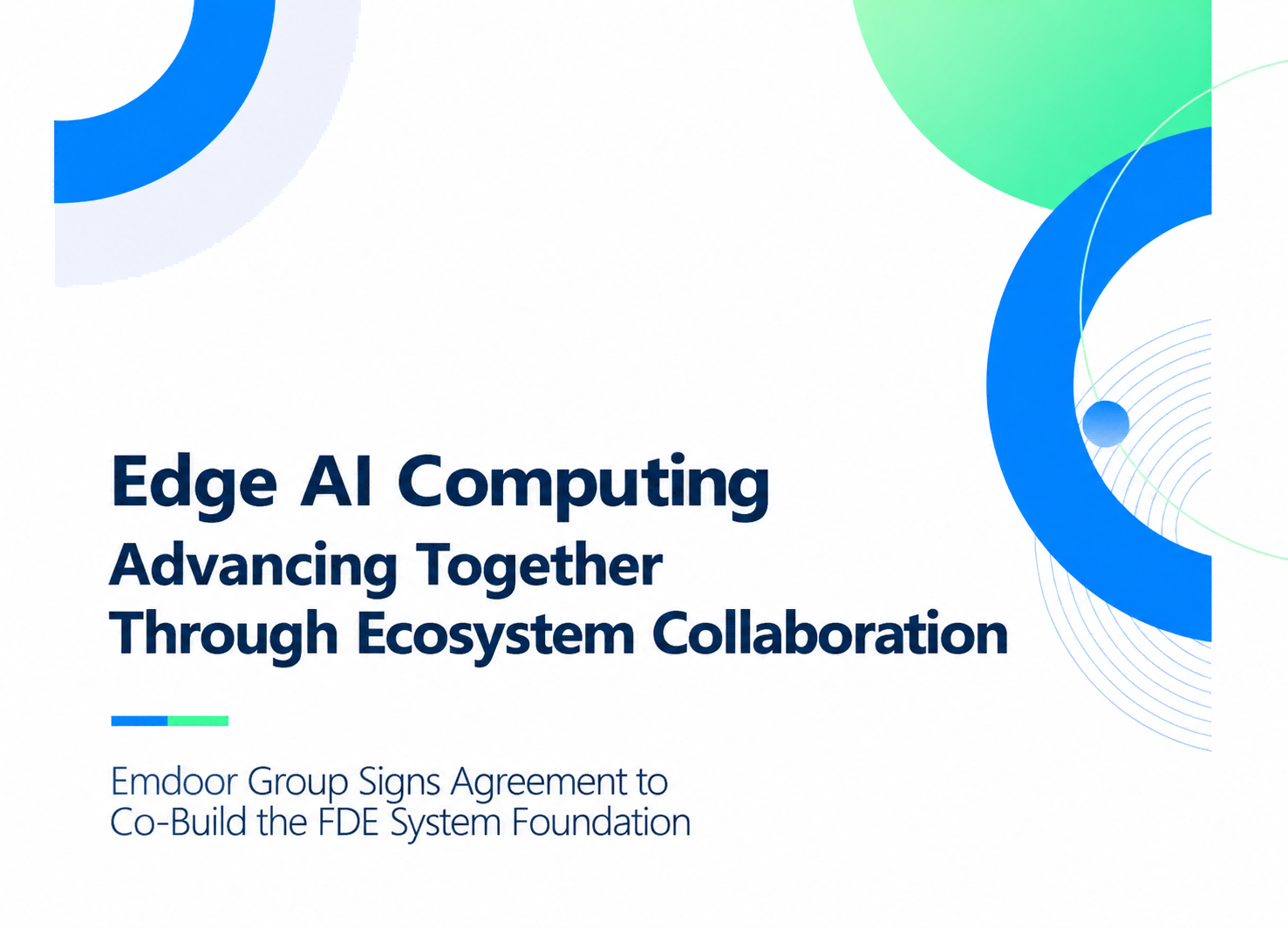Emdoor Group Partners with Ecosystem Leaders to Build FDE System Foundation for Edge AI Development