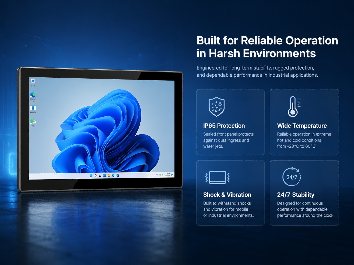 Industrial Panel PC integrated rugged device design