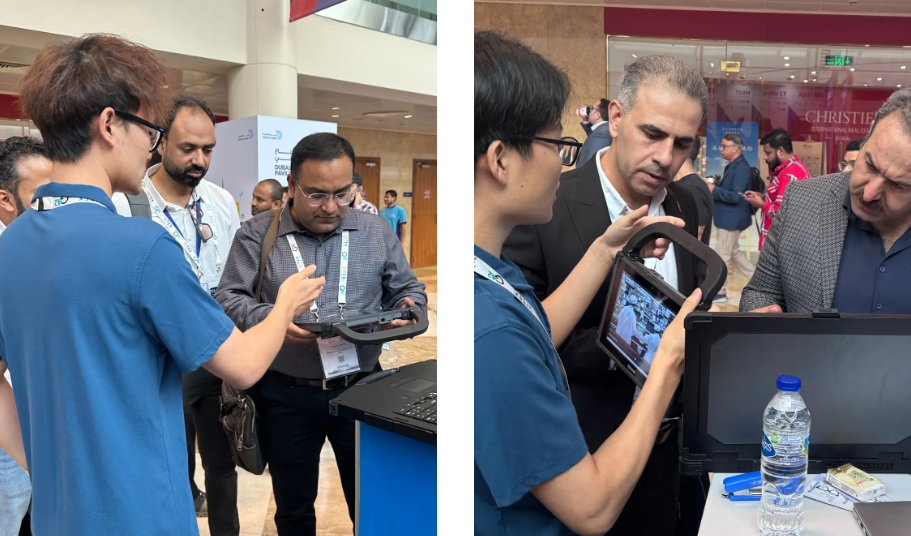 Crowds explore Emdoor rugged devices at GITEX 2025