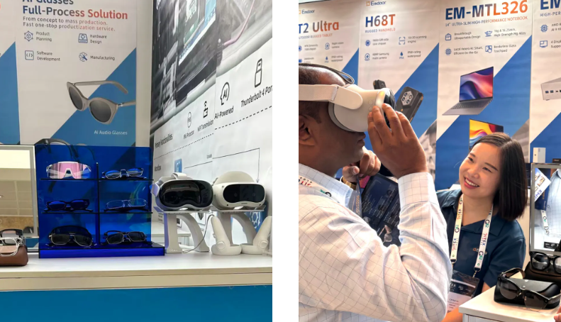 EmdoorXR also brought its latest AI wearable solutions