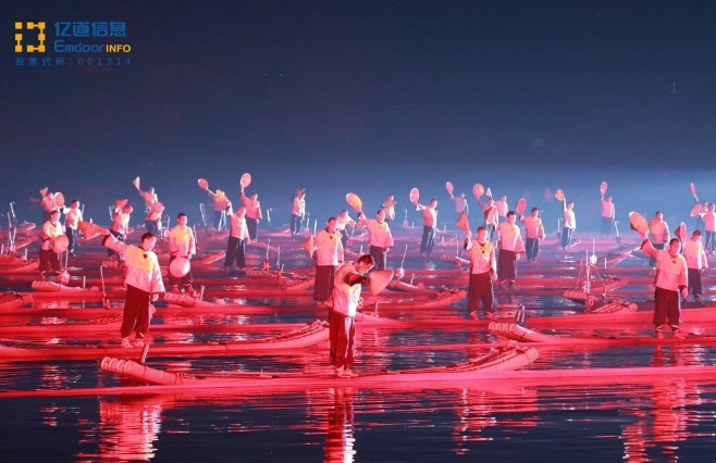 Outdoor stage performance of Impression Liu Sanjie in Guilin