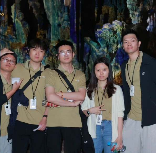 Stalactites and illuminated rock formations inside Silver Cave