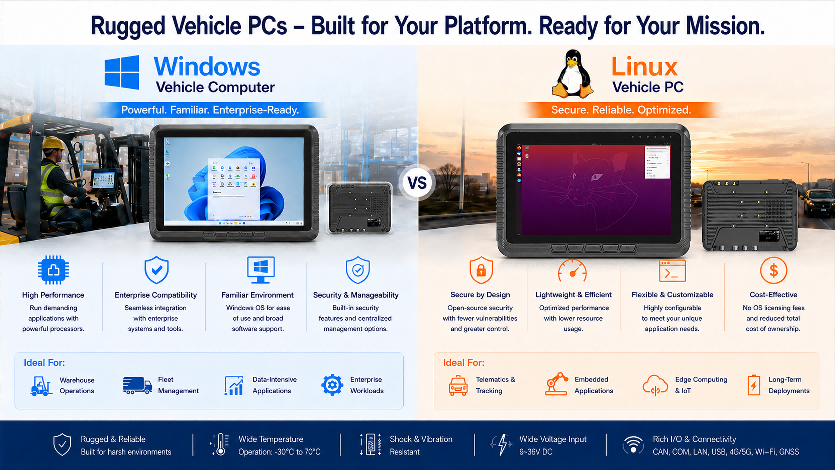 Why Rugged Vehicle PCs Fit Mixed Fleet Workflows