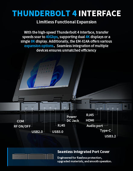 A feature collage of the laptop's user experience components, including its HD screen, enhanced touchpad, backlit keyboard, and stereo dual speakers.