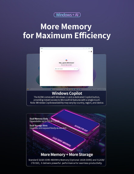 Windows + AI More Memory for Maximum Effciency