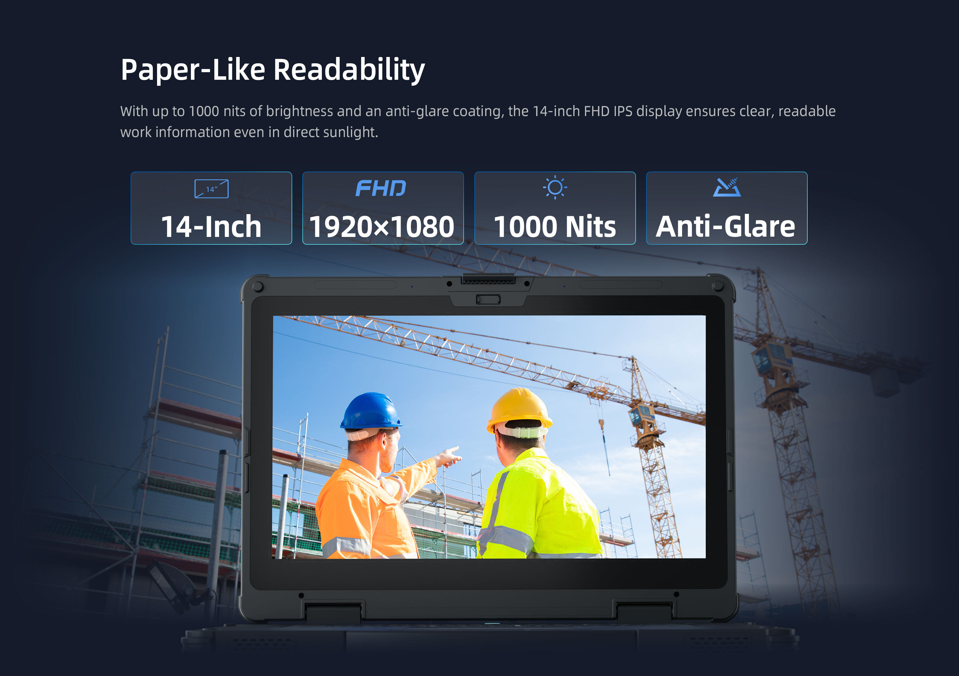 EM-A14 14-inch FHD 1000 Nits High Brightness Display