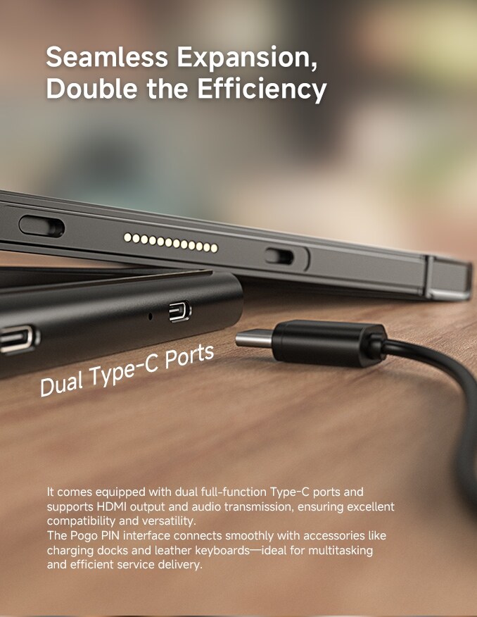 EM-IS19J rugged Windows tablet expansion ports and accessory interface mobile view