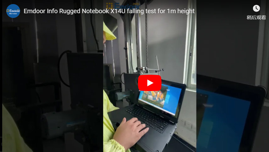 Emdoor Info Rugged Notebook X14u Falling Test For 1m Height