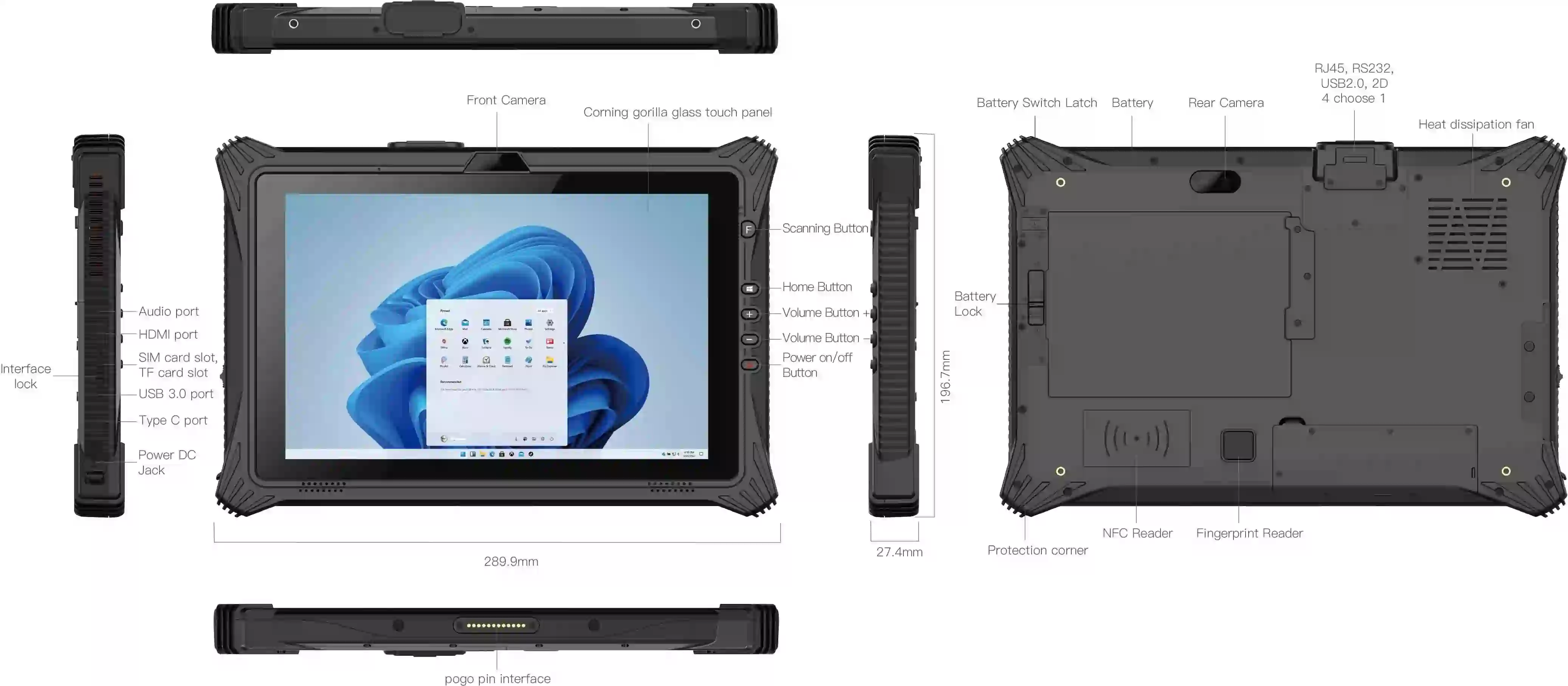 Industrial Rugged Tablet PC